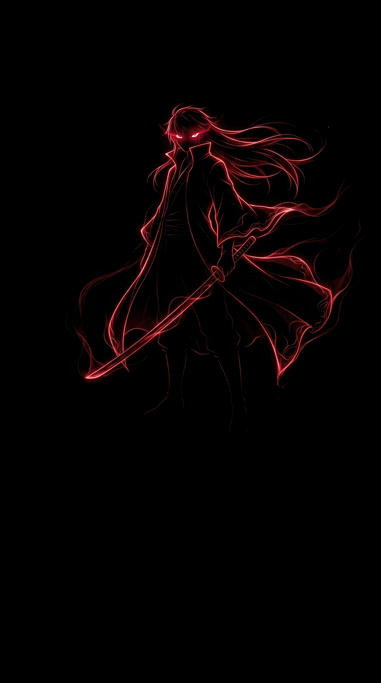 Anime Warrior With Glowing Eyes 2